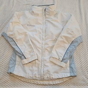 Columbia Jacket Womens M White Core Interchange Nylon Full Zip Pockets Adult